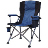 Premium Outdoor Camping Chair - Foldable, Ultralight, with Padded Armrests & Cup Holder